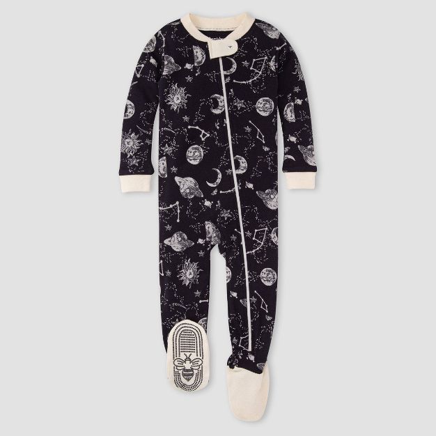 Burt's Bees Baby® Baby Boys' Space Dreams Organic Cotton Footed Pajama - White | Target