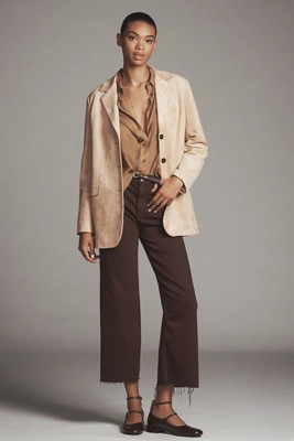 AG Saige High-Rise Crop Wide-Leg Jeans | Anthropologie (US)