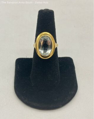 14k Gold Aquamarine Ring Sz 7 - 4.9g  | eBay | eBay US