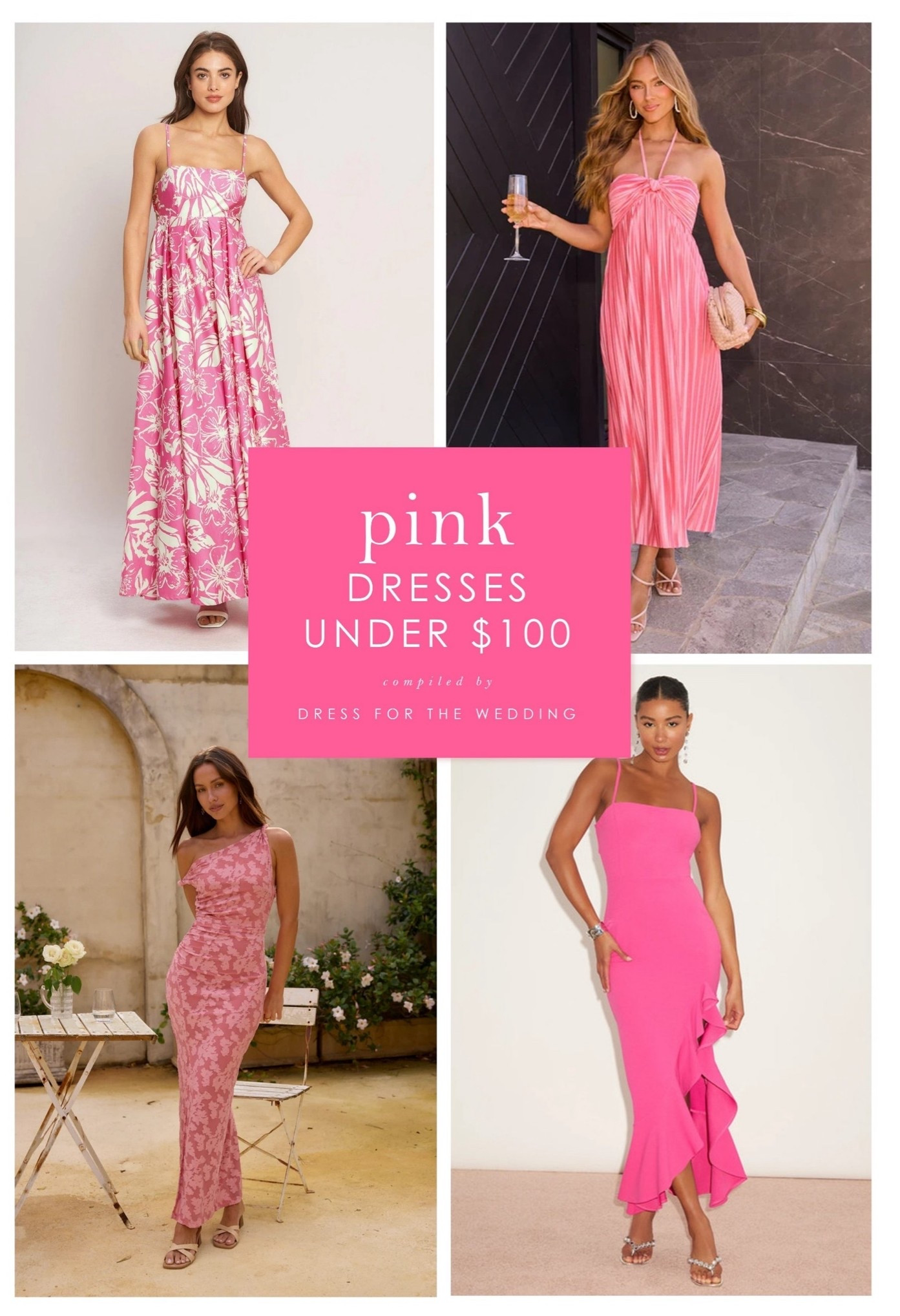Pink dresses under $100. Affordable pink wedding guest dresses for summer weddings. 🌸 Semi formal and formal midi, maxi dresses under $100.

#LTKootd #LTKSeasonal #LTKWedding