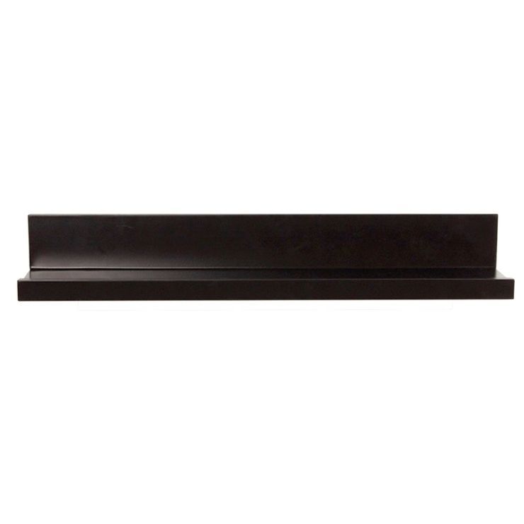 24" Modern Picture Ledge Floating Wall Shelf Black - Inplace | Target