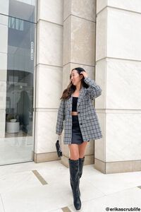 Notched Plaid Blazer | Forever 21 (US)