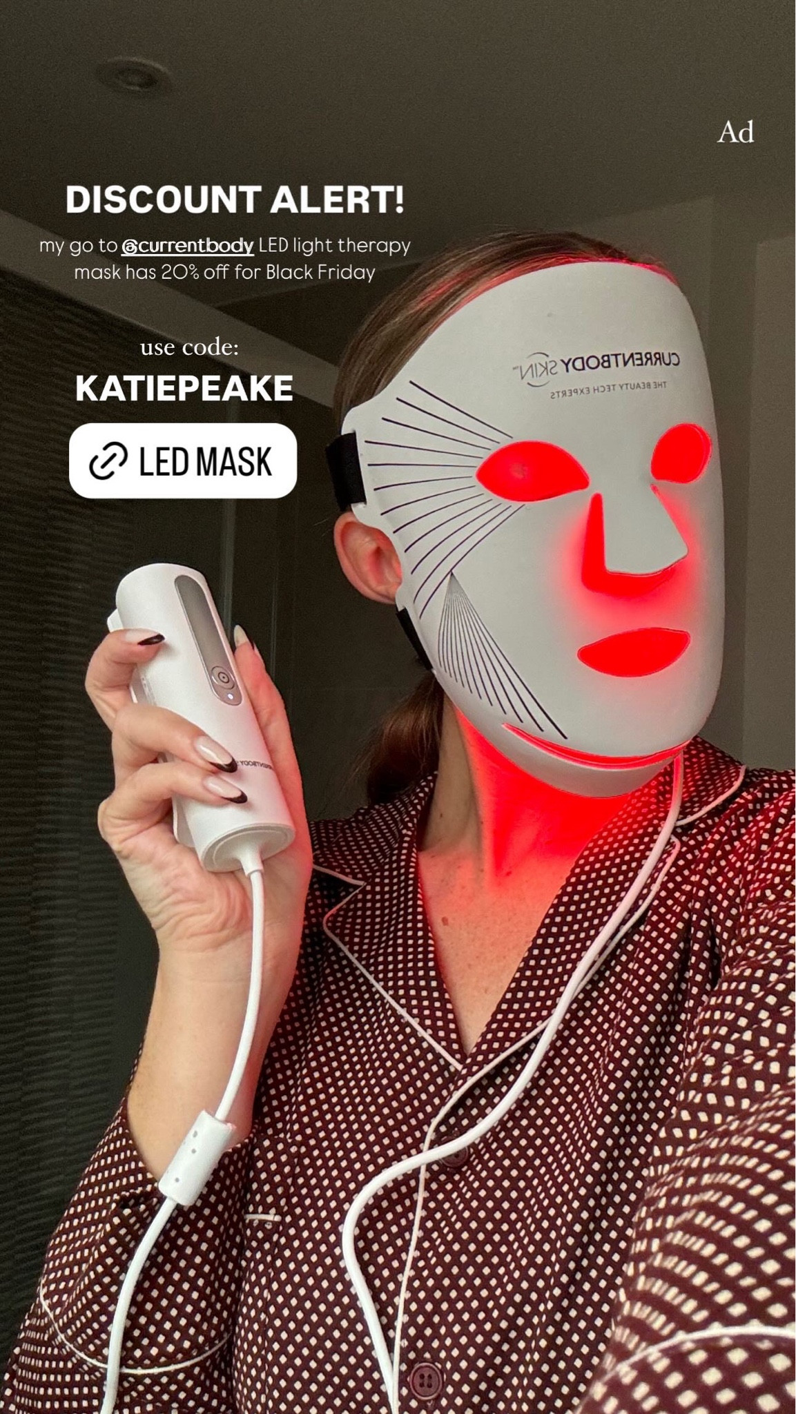I have a cyber discount for Current Body 👏🏻 use KATIEPEAKE for 20% off

#cyberweek #blackfriday #LEDmask 
LED mask, LED red light therapy

#LTKbeauty #LTKCyberWeek #LTKskincare