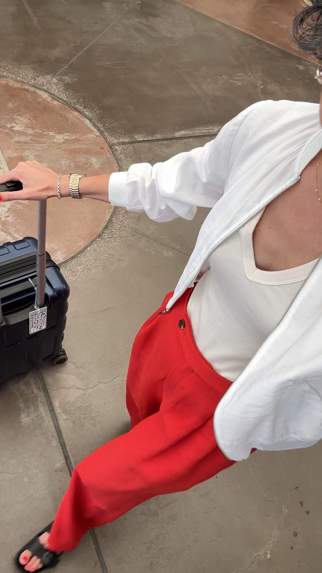 Palm Springs Travel Outfit - my jacket and tank are older but I linked something similar! Wearing a 4 in pants and size 40 in Birks!
.
.

#LTKootd #LTKgrwm