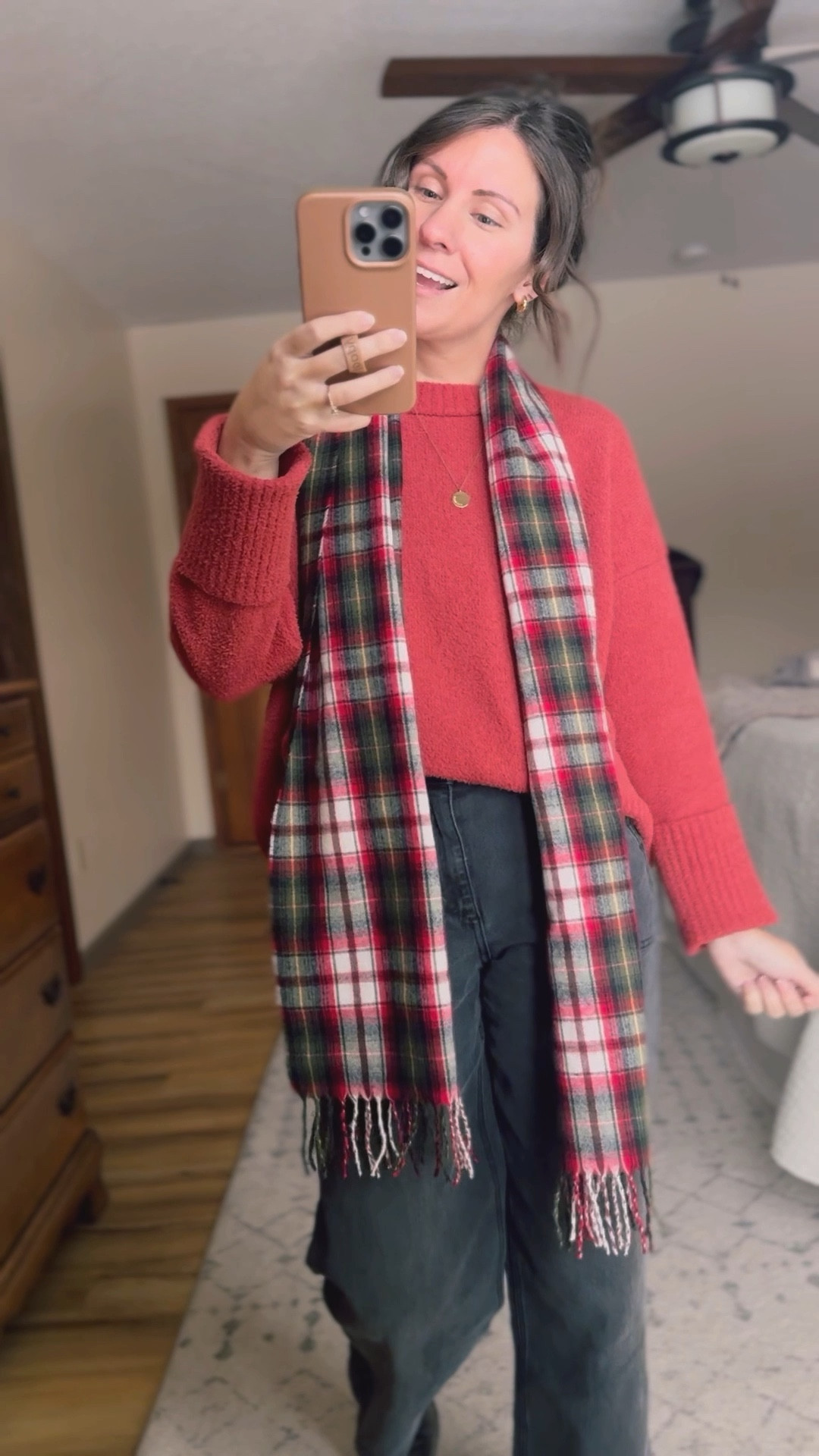Wearing size small in my sweater (rust color—it’s more coral in person), and size 0 in my black wide leg pants (perfect for petite girls!). my boots fit true to size. My scarf is older so I linked similar options. 



#LTKWatchNow 

#LTKSeasonal #LTKHoliday