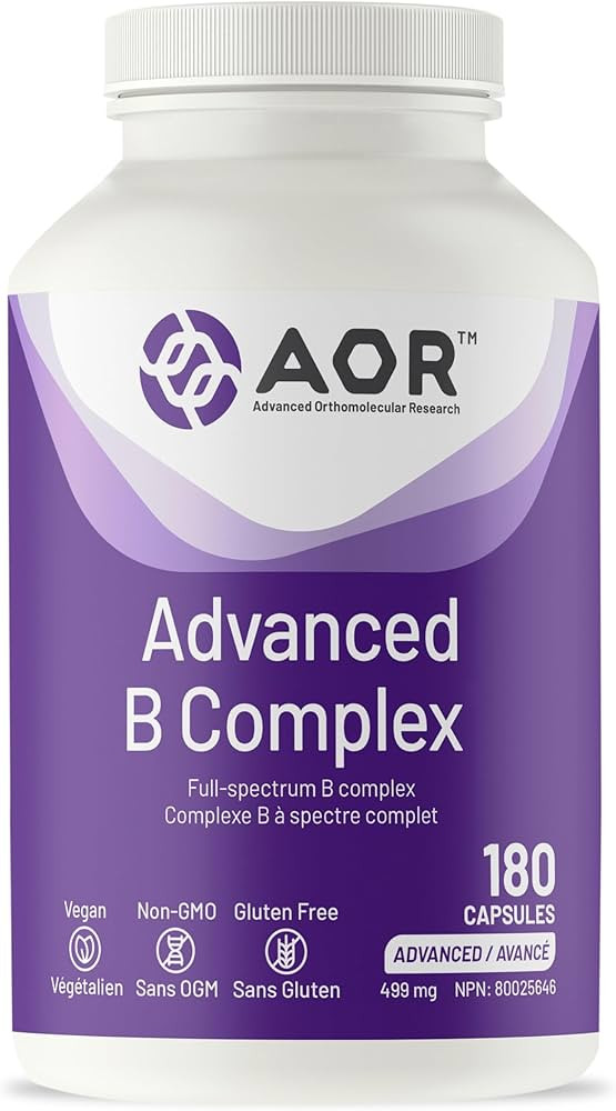 AOR Advanced B Complex Capsules, 180 Count 60-Day Supply - Full-Spectrum B Vitamin Blend with B1,... | Amazon (CA)