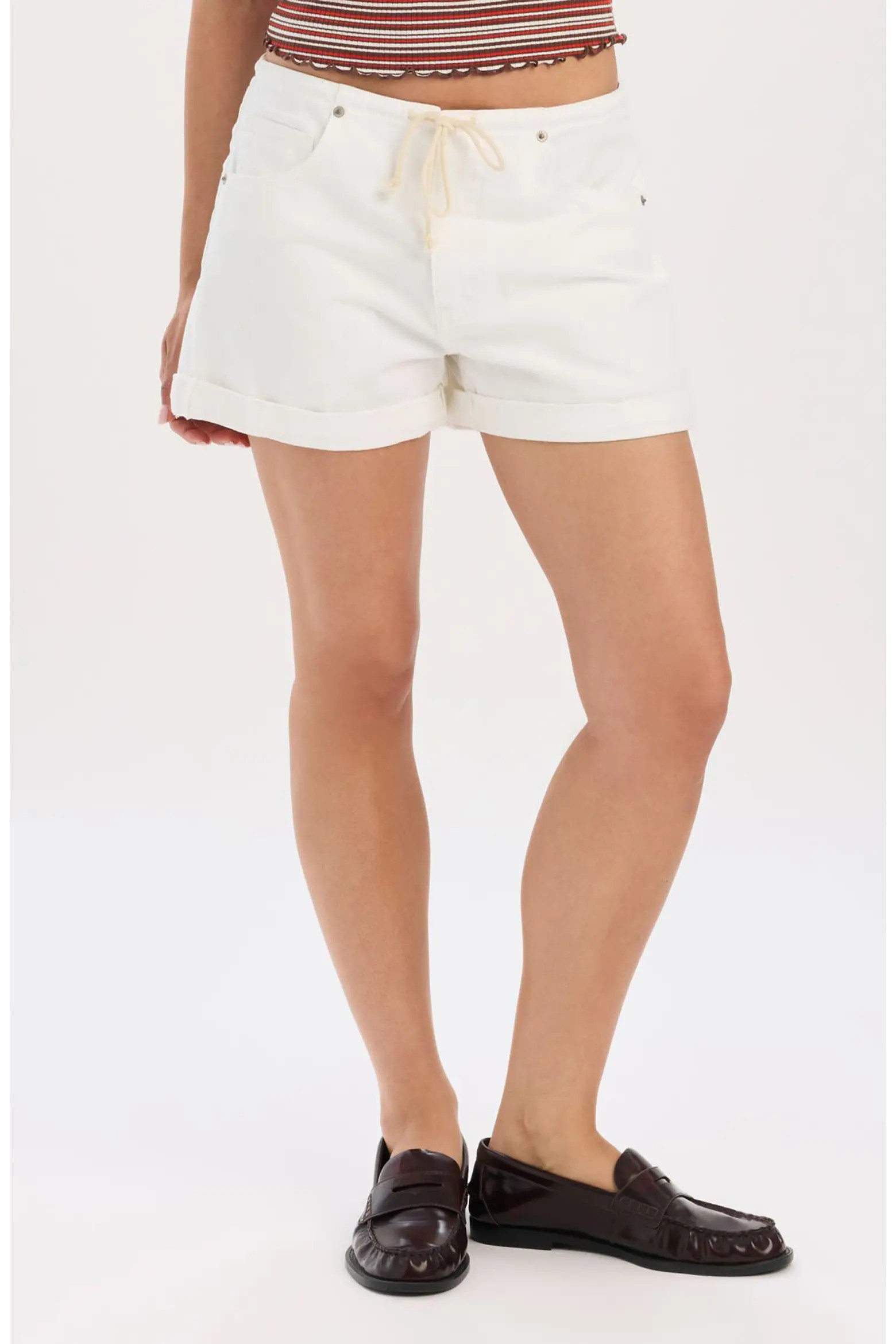 Maddie Tie Waist Denim Shorts (Women) | Nordstrom | Nordstrom