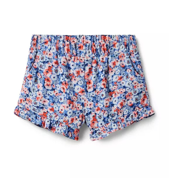 Floral Ruffle Hem Short | Janie and Jack