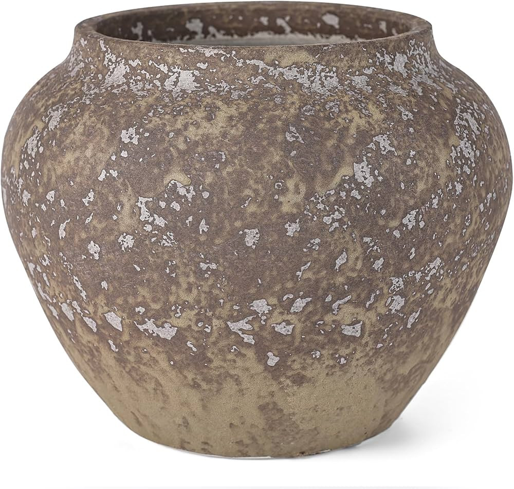 Rustic Vase for Home Decor, Farmhouse Terracotta Vases, Stone Vases, Large Vases for Living Room ... | Amazon (US)