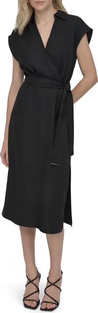 DKNY Faux Wrap Midi Dress | Nordstromrack | Nordstrom Rack
