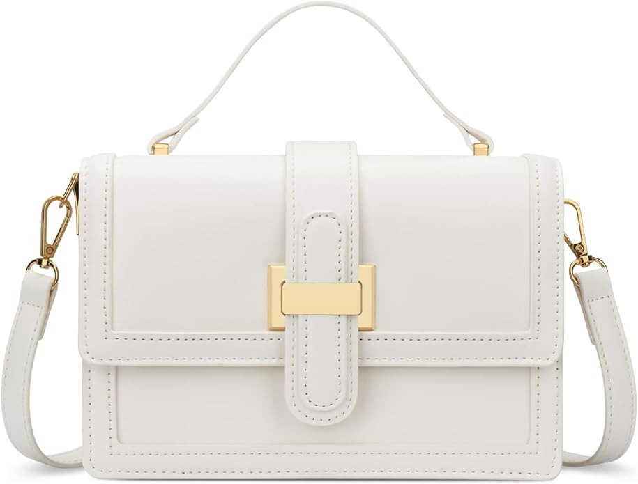 KKXIU Crossbody Bags for Women - Top Handle Purses for Lady, Leather Handbags Shoulder Clutch wit... | Amazon (US)