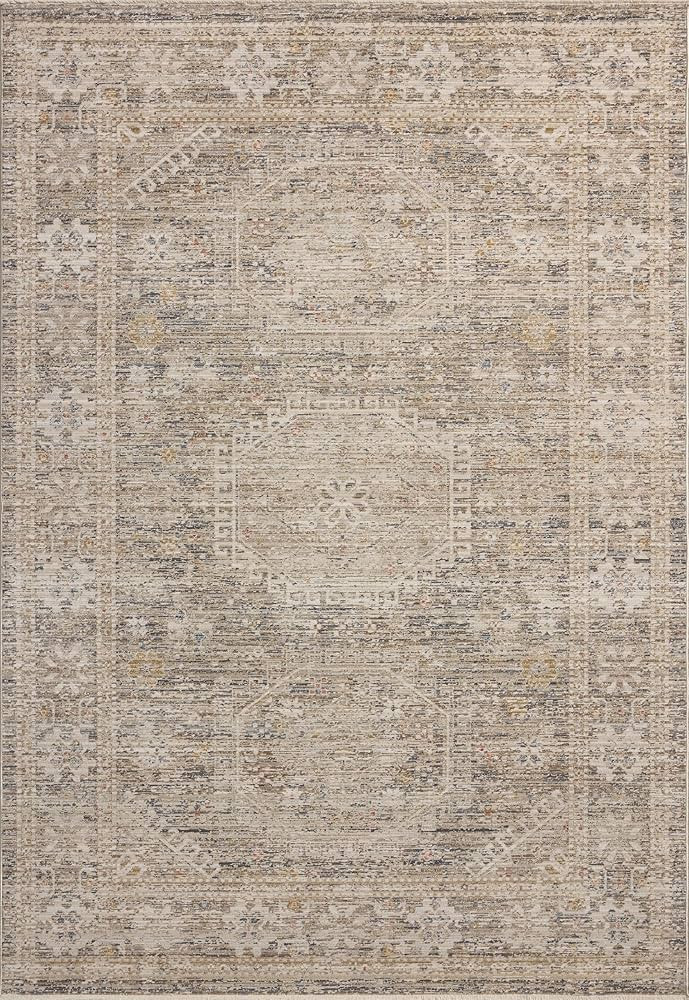 Loloi Chris Loves Julia Ida Collection IDA-01 Taupe/Multi 11'-6" x 15'-6", .19" Pile Height, Area... | Amazon (US)