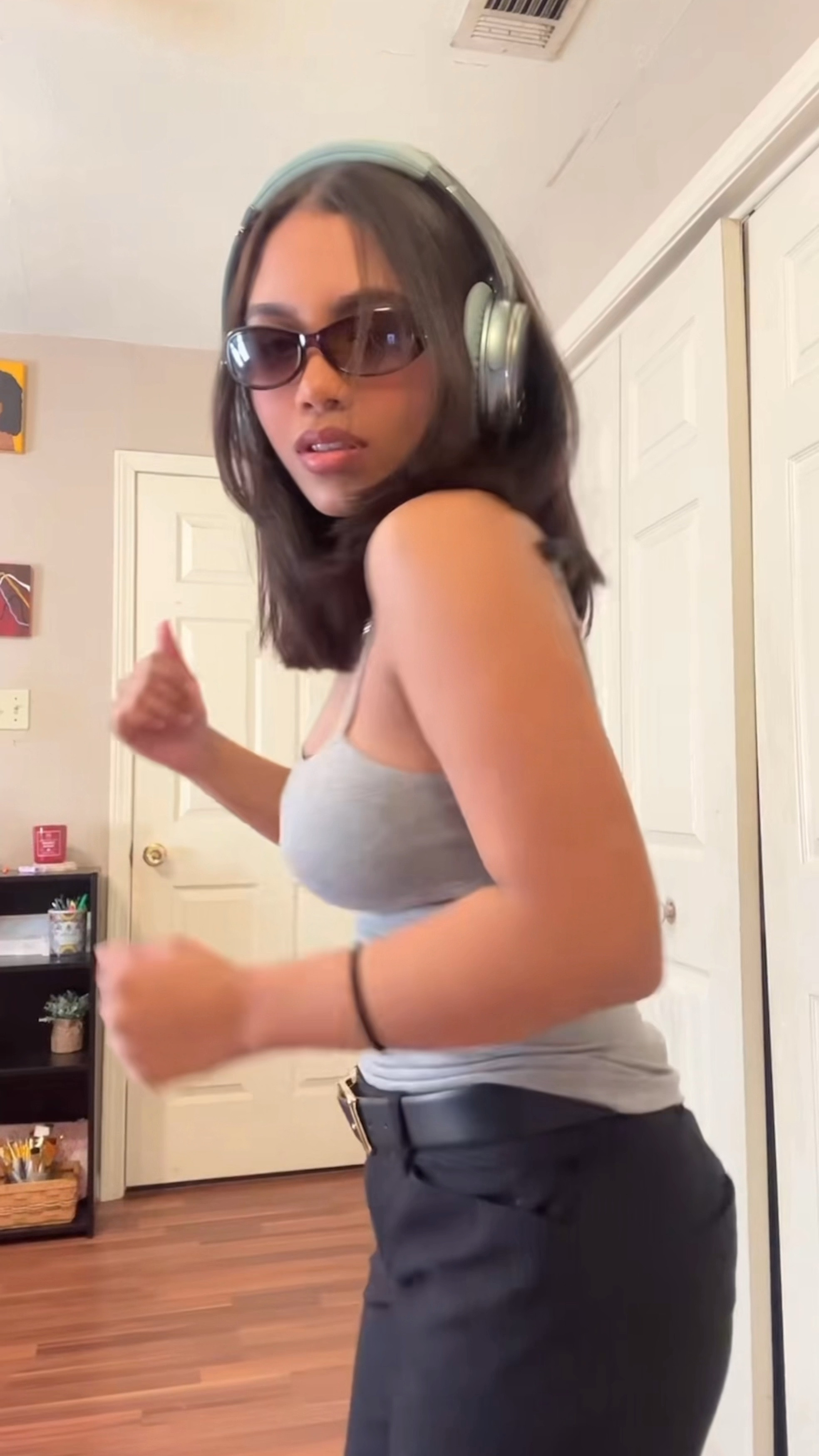 grooving in style 🫶
tj maxx tank top: size S
gap slack pants: size 4 
loafers SM: size 5 

#LTKVideo