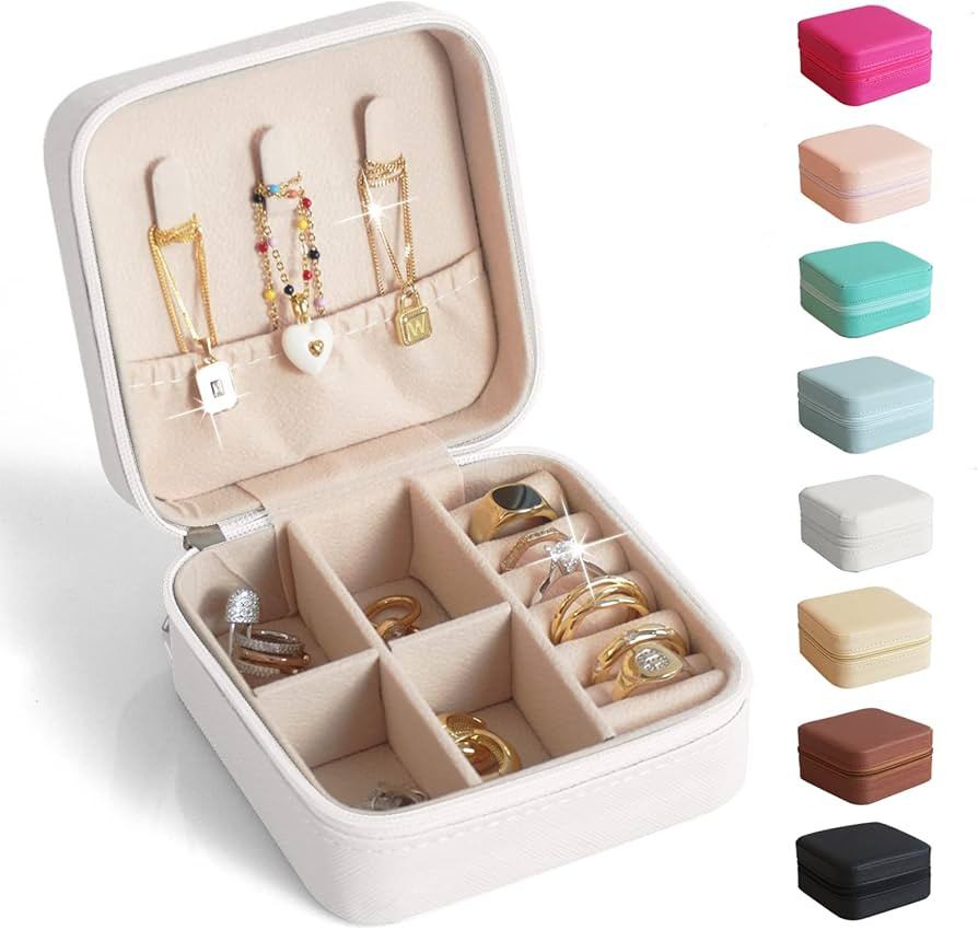 BeBeGee Travel Jewelry Case, Portable Mini Jewelry Travel Organizer, Small Jewelry Boxes for Wome... | Amazon (US)