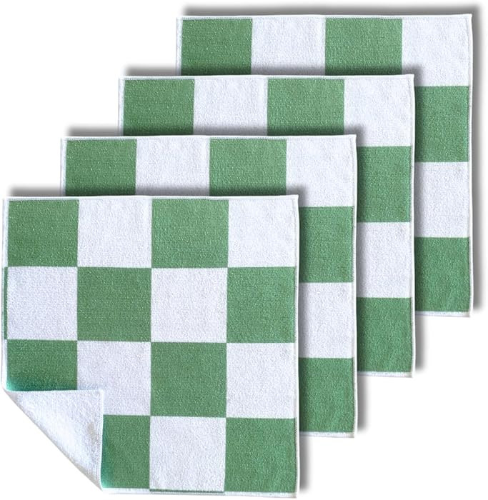 Microfiber Cleaning Cloths 13x13 – Lint-Free, Streak-Free Reusable Towels for Kitchen, Glass, B... | Amazon (US)