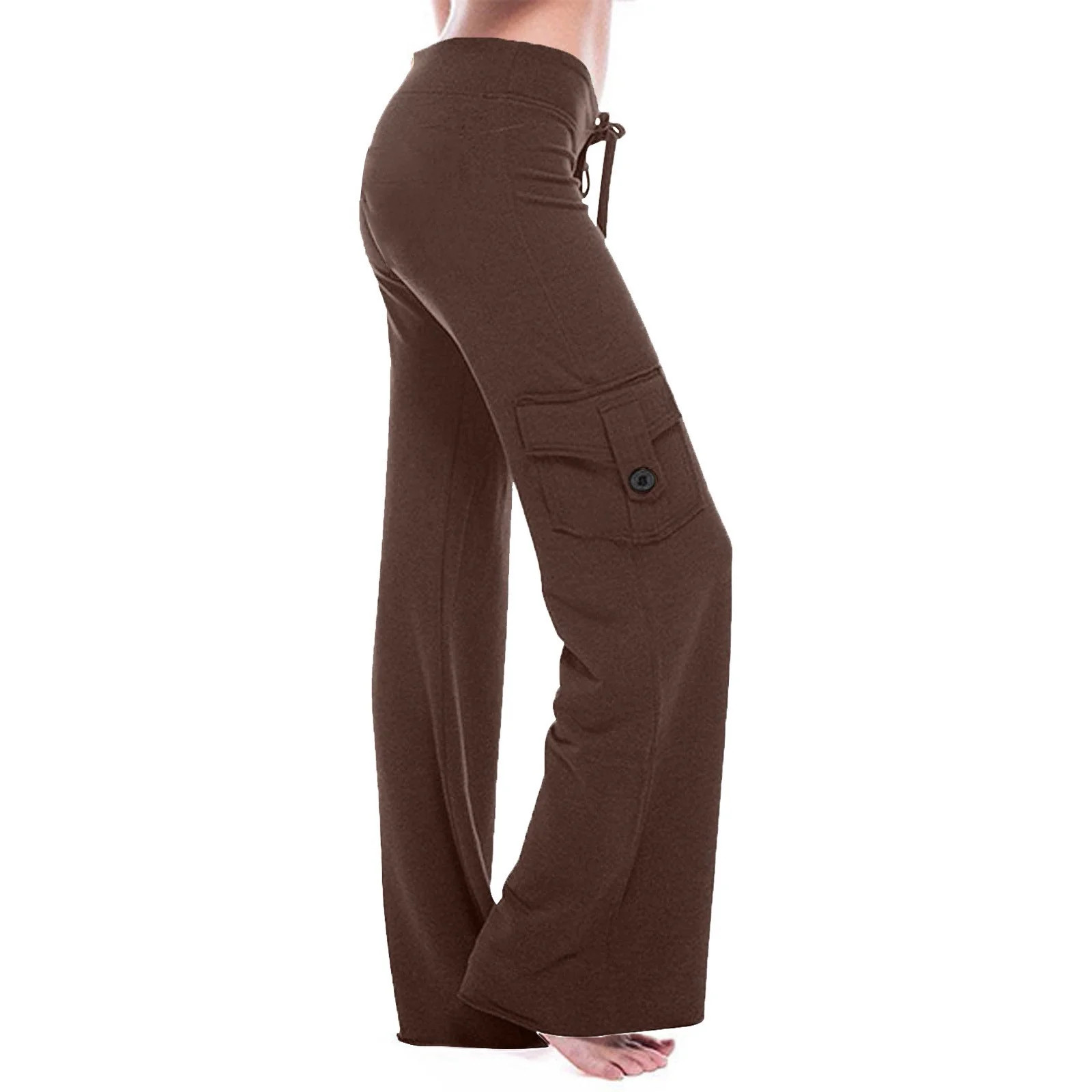 Aloohaidyvio No Boundaries Pants for Women,Womens Workout Out Leggings Stretch Waist Button Pocke... | Walmart (US)