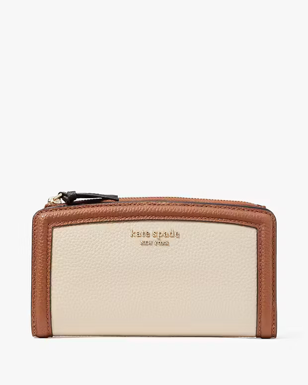 Knott Colorblocked Zip Slim Wallet | Kate Spade (US)