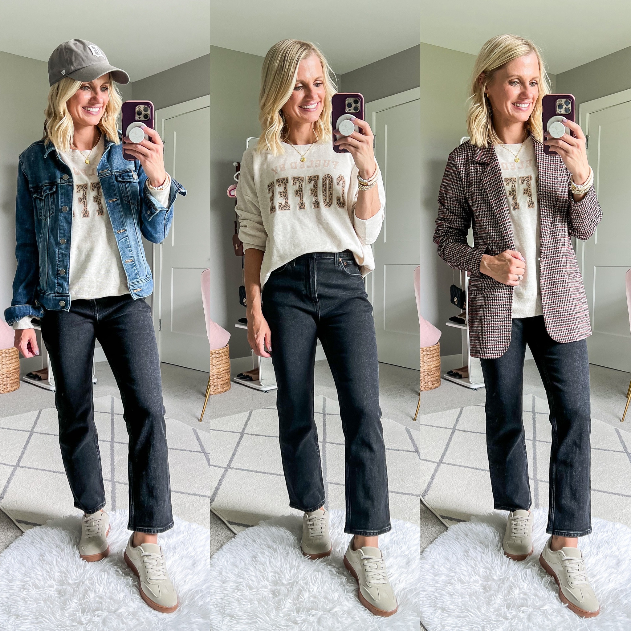 Mom-friendly fall capsule wardrobe outfits. For more details on post visit thriftywifehappylife.com

#LTKFindsUnder100 #LTKSeasonal #LTKStyleTip