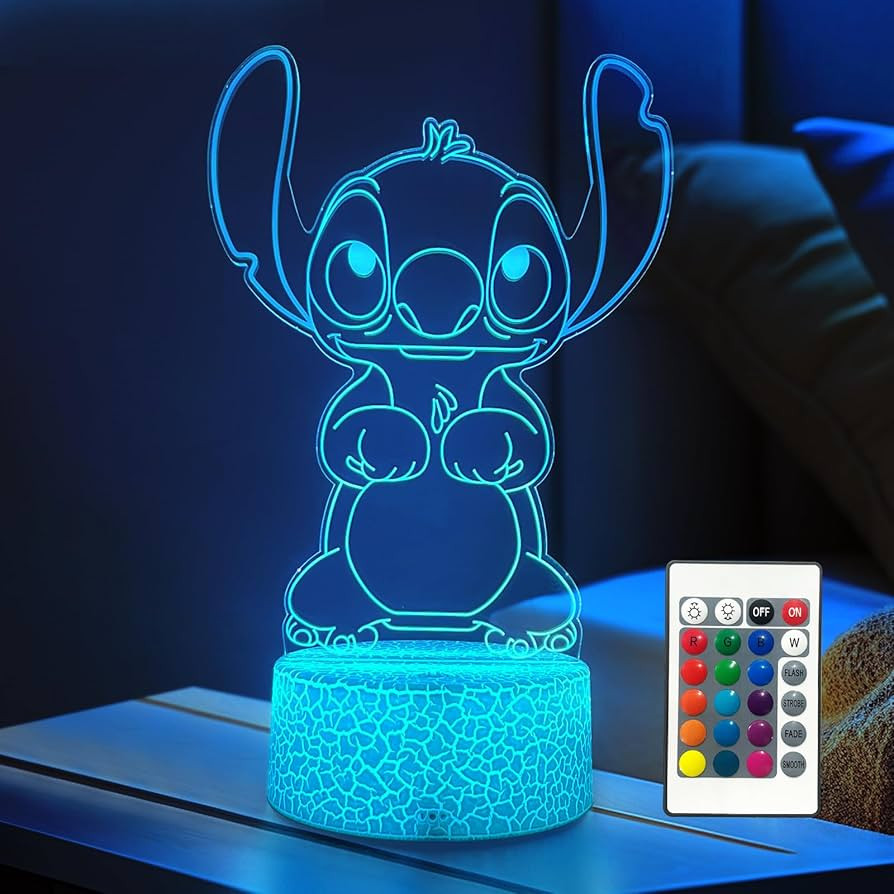 Cool Night Light,16 Color Night Light,3D LED Lamp with Smart Remote Control,Boy Gifts for Childre... | Amazon (US)