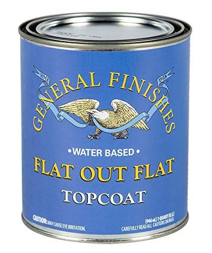 General Finishes Flat Out Flat Topcoat, Quart | Amazon (US)