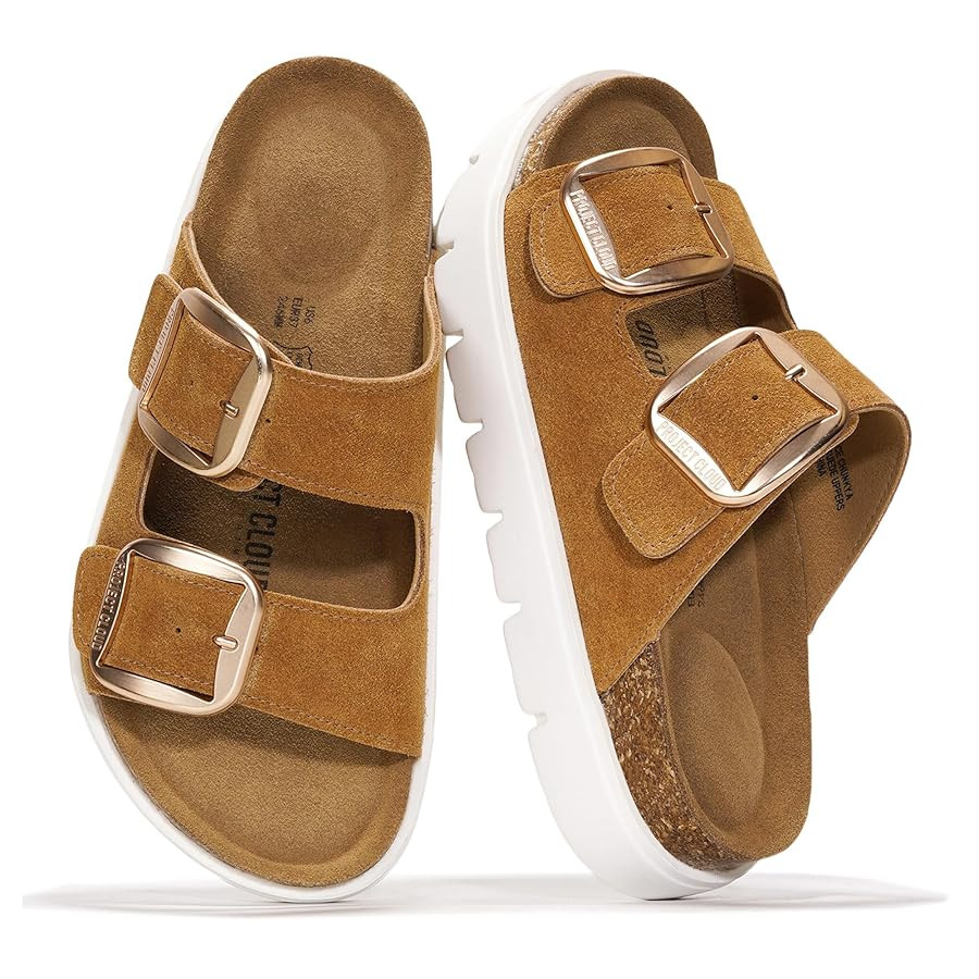 Project Cloud Genuine Leather Platform Sandals Women Footwear - Wedge Chunky Sandals Womens sanda... | Amazon (US)