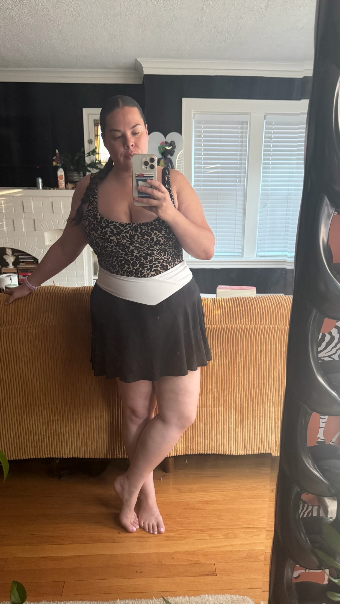 Walking fit of the day 🐆 

Top: xxl/1x 
Skirt: xl 

#LTKActive #LTKPlusSize