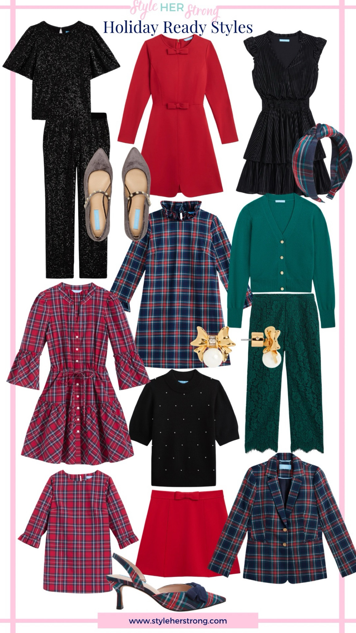 Huge sale on gorgeous holiday dresses, Christmas outfits! Get $50 off $200+ 
Plaid dress, lace pants, ballet flats 

#LTKHoliday #LTKCyberWeek #LTKSaleAlert
