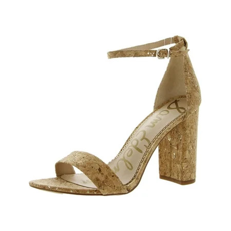 Sam Edelman Womens Yaro Cork Block Heel Evening Sandals | Walmart (US)