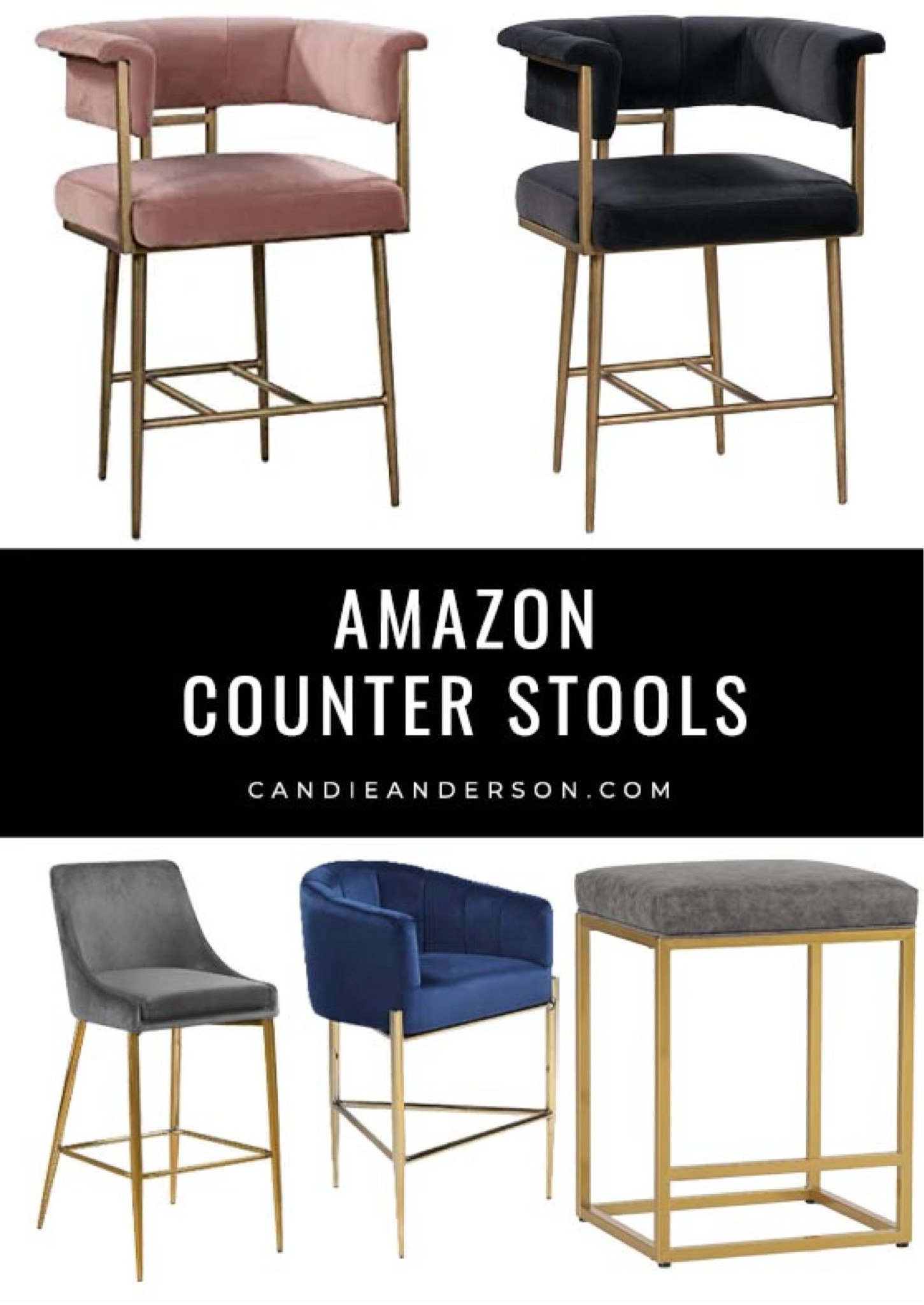 Amazon counter stools. Contemporary counter stools. Upholstered counter stools. Trending counter stools. Modern glam counter stools. Amazon home. 

#LTKhome