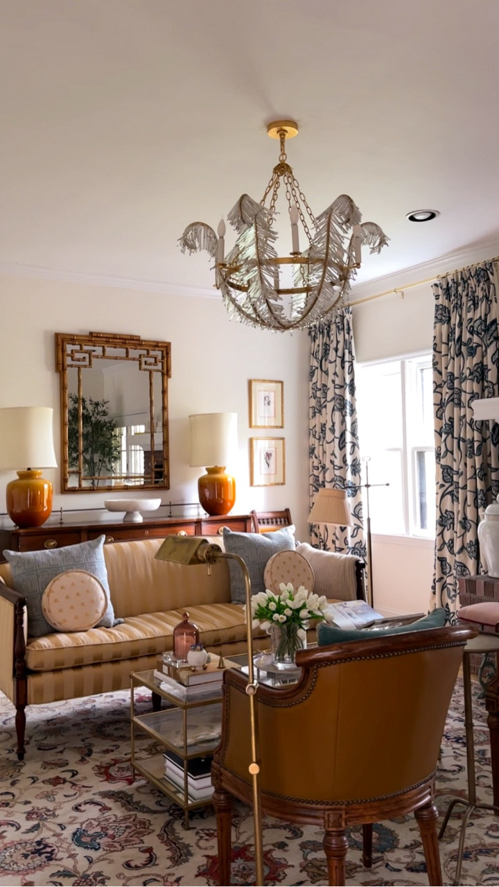 You know how you don’t know what you’re looking for until you find it? That’s exactly how I felt when I spotted these draperies at a consignment sale by @junkingjourney 

This year I’m trying to be intentional about adding more pattern throughout the house, and the living room is where I’m going the biggest. It’s shaping up to be such a fun, colorful space, and these draperies just seal the deal. As my mom said when we found them: “They really make a statement.” I couldn’t agree more. 🩷

Follow along as the living room comes together! More updates are on the way!

#interiordesign #patternplay #livingroomdesign #collectedhome #secondhand