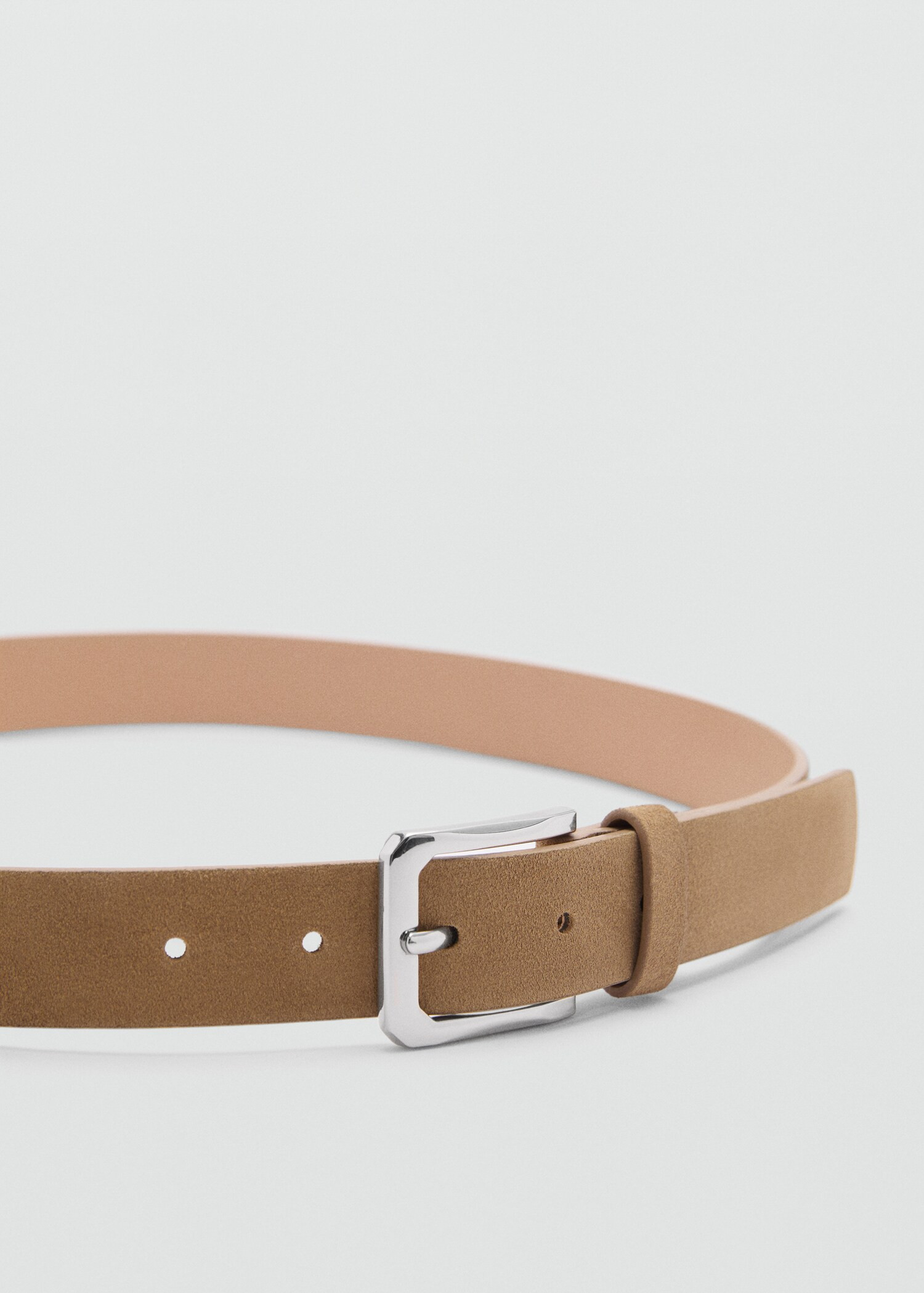 Suede leather belt | MANGO (US)