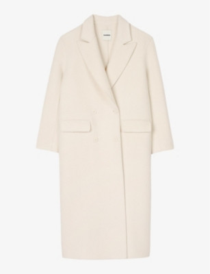 Long double-breasted wool-blend coat | Selfridges