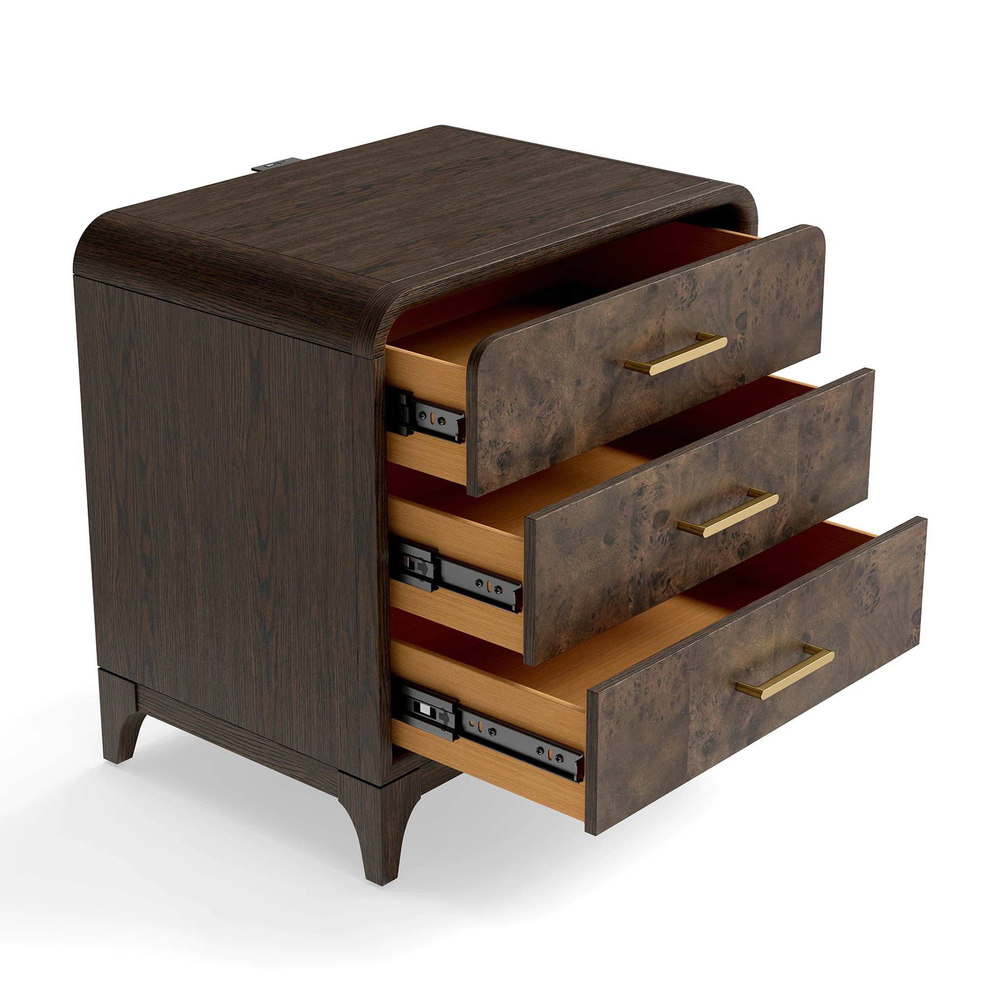 Burl Oak Nightstand | AllModern
