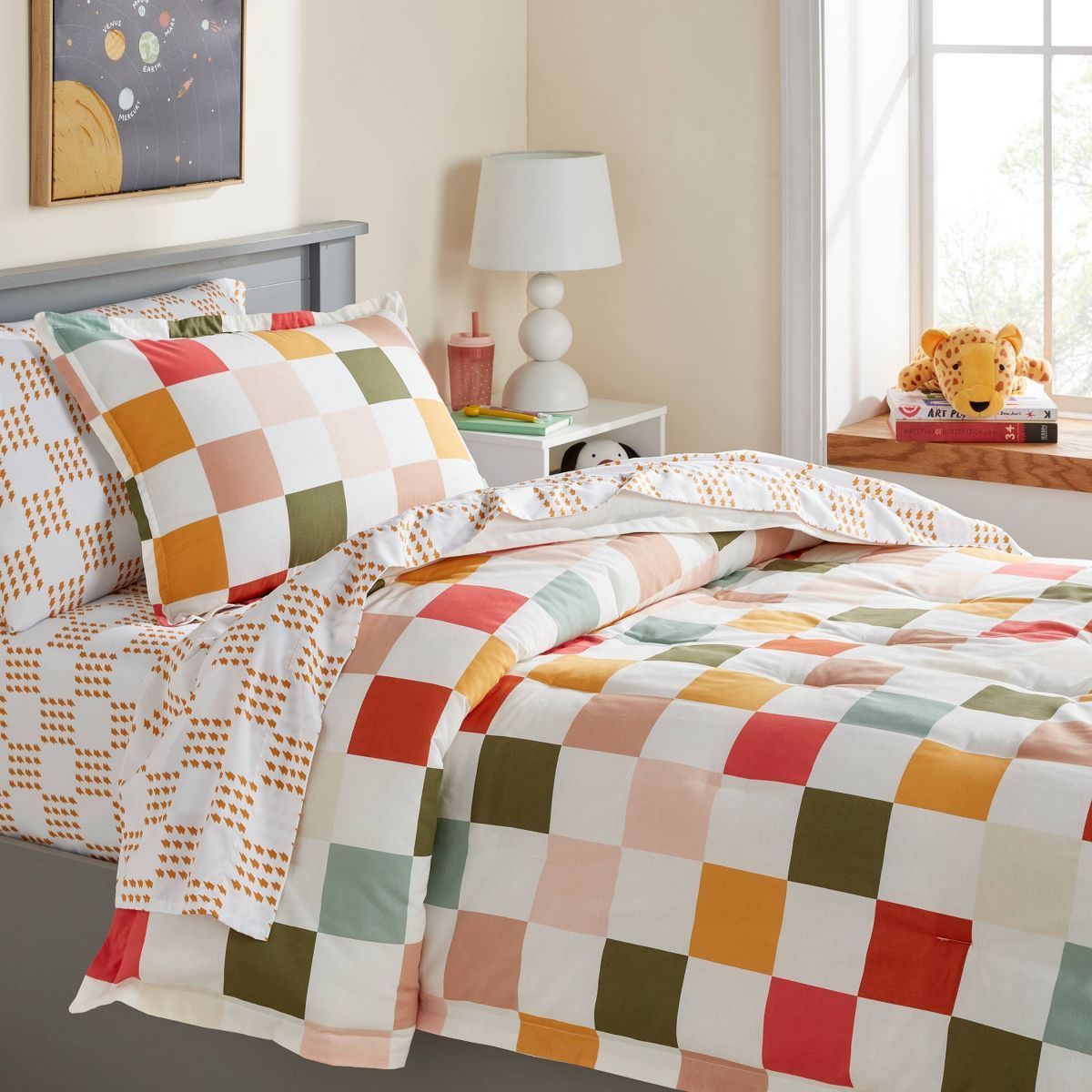Kids' Comforter Set Checkered - Pillowfort™ | Target