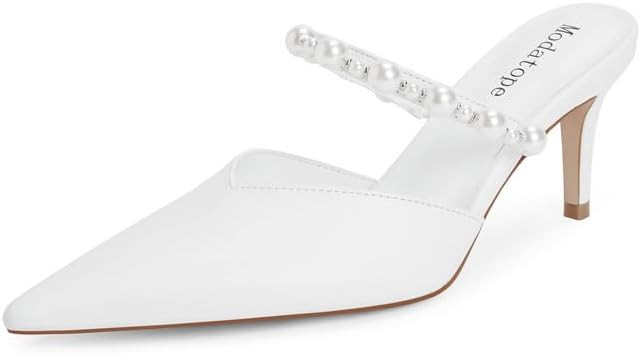 Modatope Close Toe Heels for Women Pointed Toe High Heels Pumps Womens Heeled Mules | Amazon (US)
