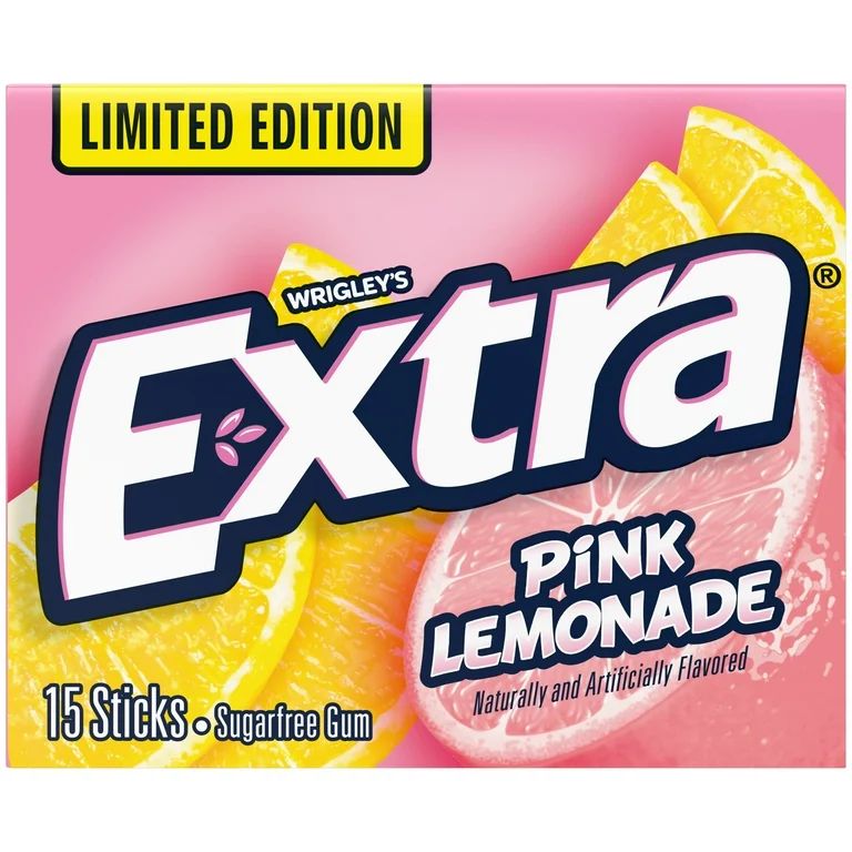 Extra Pink Lemonade Sugar Free Chewing Gum - 15 Sticks | Walmart (US)