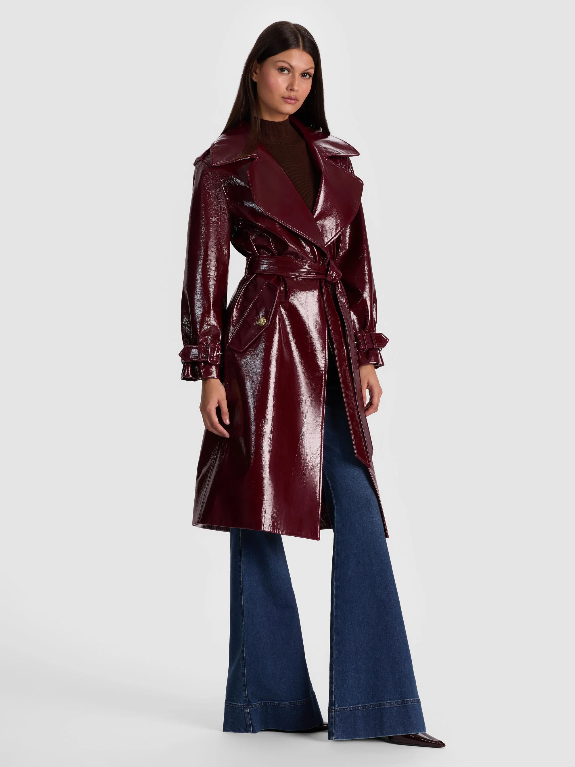 NEVADA VEGAN TRENCH COAT | Alice + Olivia