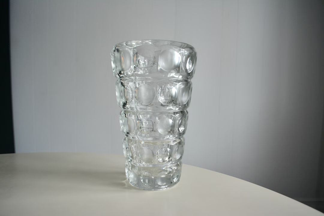 Vintage Hermanova Hut Glass Vase by Frantisek Peceny. 1960s Sklo Union Czech Crystal Glass Vase. ... | Etsy (US)