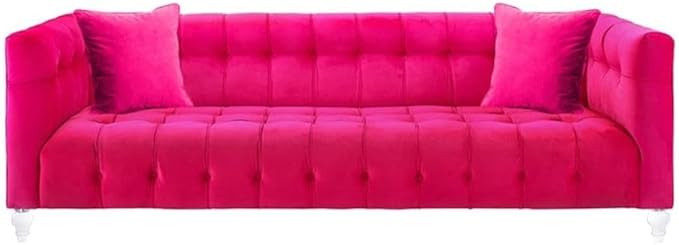 TOV Furniture The Bea Collection Modern Style Velvet Upholstered Living Room Sofa with Lucite Leg... | Amazon (US)
