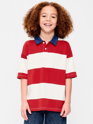 Oversized Short-Sleeve Polo Shirt for Boys | Old Navy (US)
