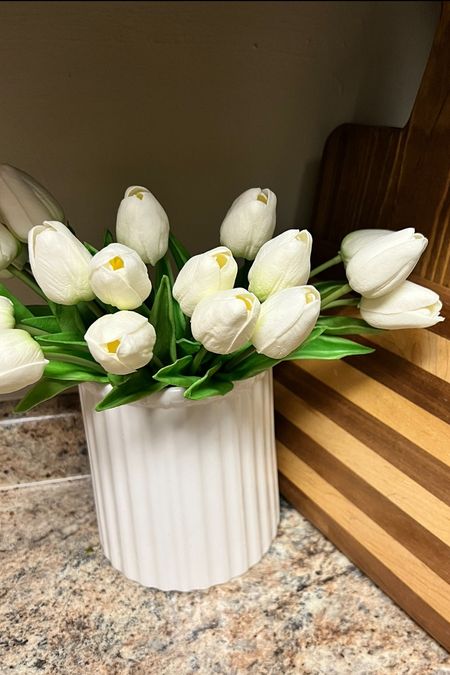 Spring 2024 Artificial Tulips from Amazon 🌷 I am using a utensil holder as a vase but I’ve linked both! 

#LTKhome #LTKSeasonal #LTKfindsunder50