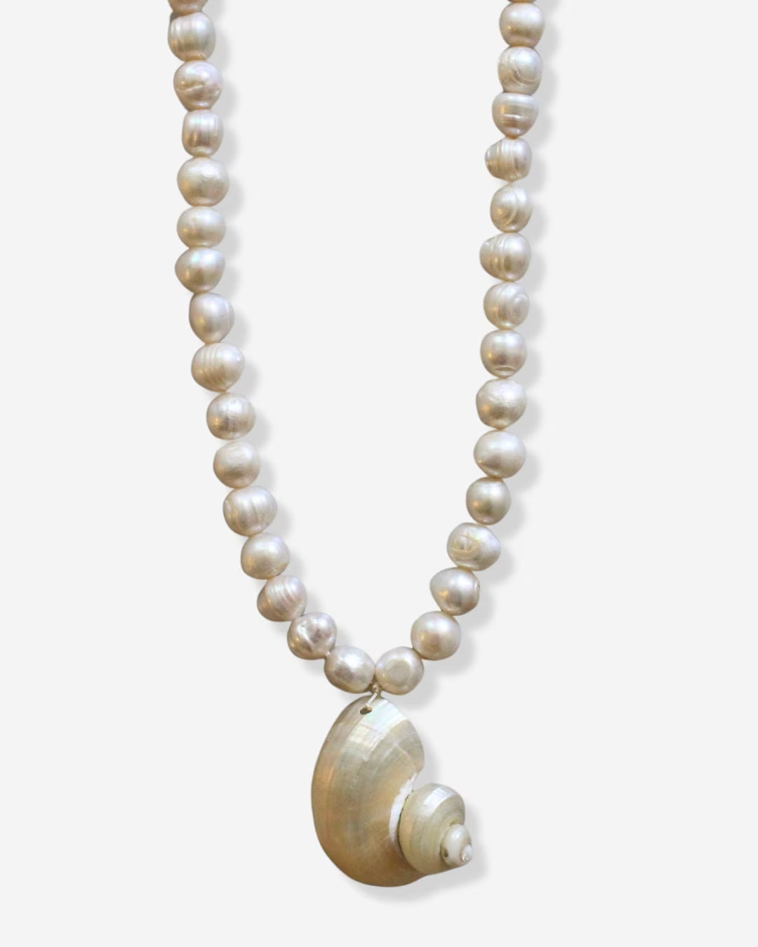 XL Conch Necklace | Statement Freshwater Pearl Shell Necklace | Etsy (US)