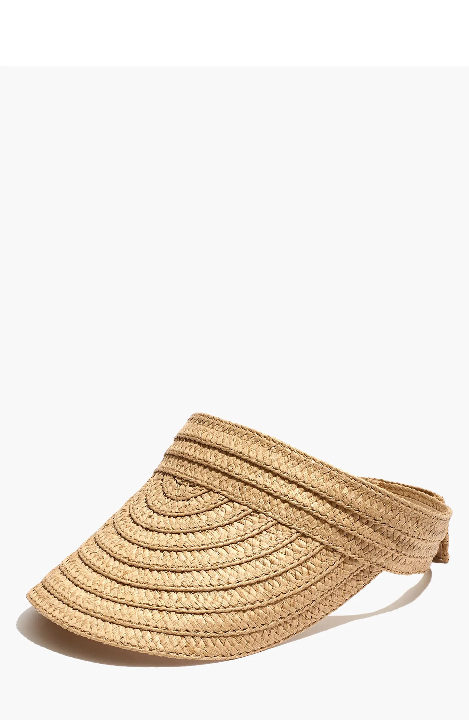 Packable Braided Straw Visor | Nordstrom
