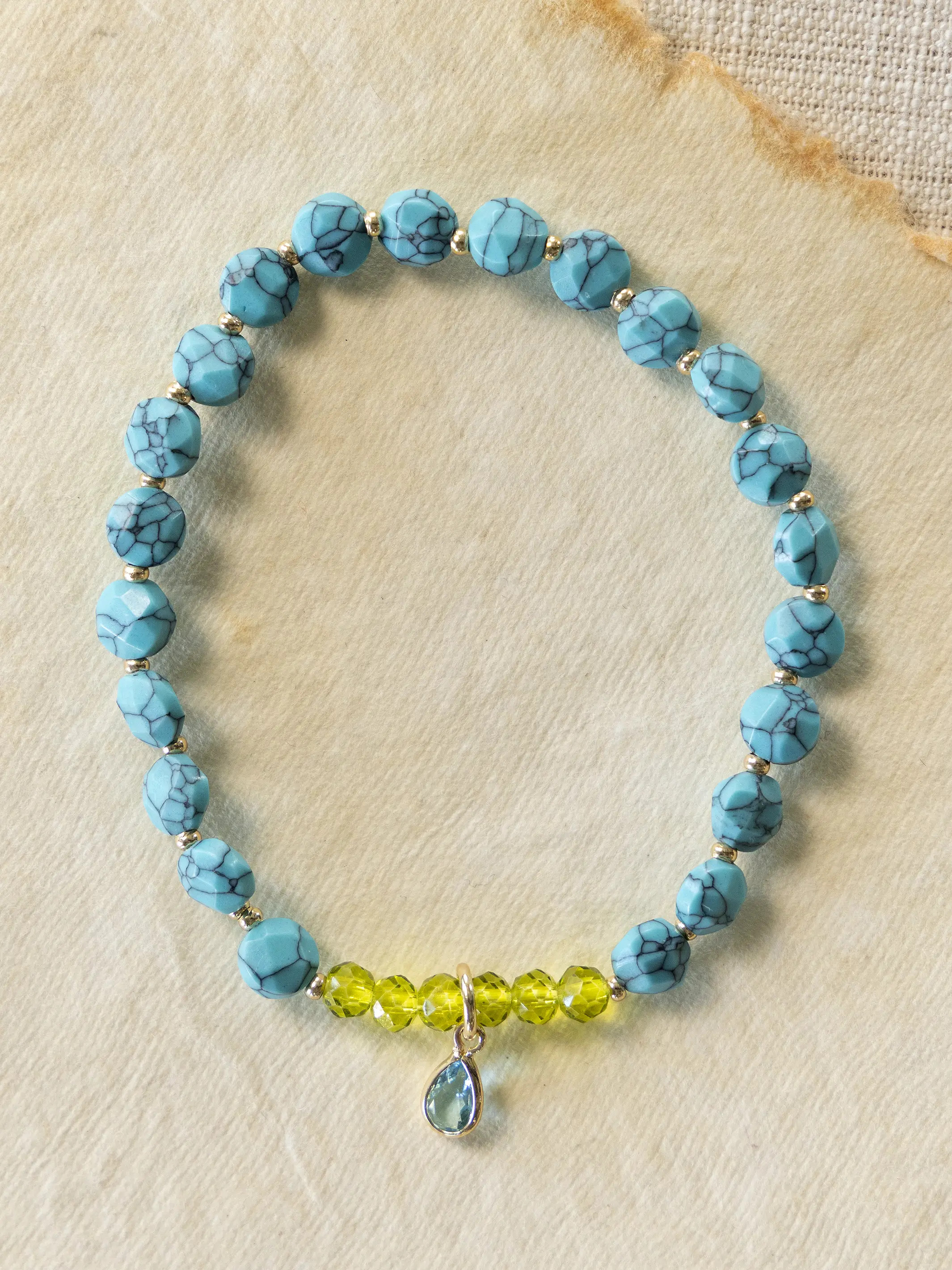 Turquoise Boho Bead Bracelet | Natural Life