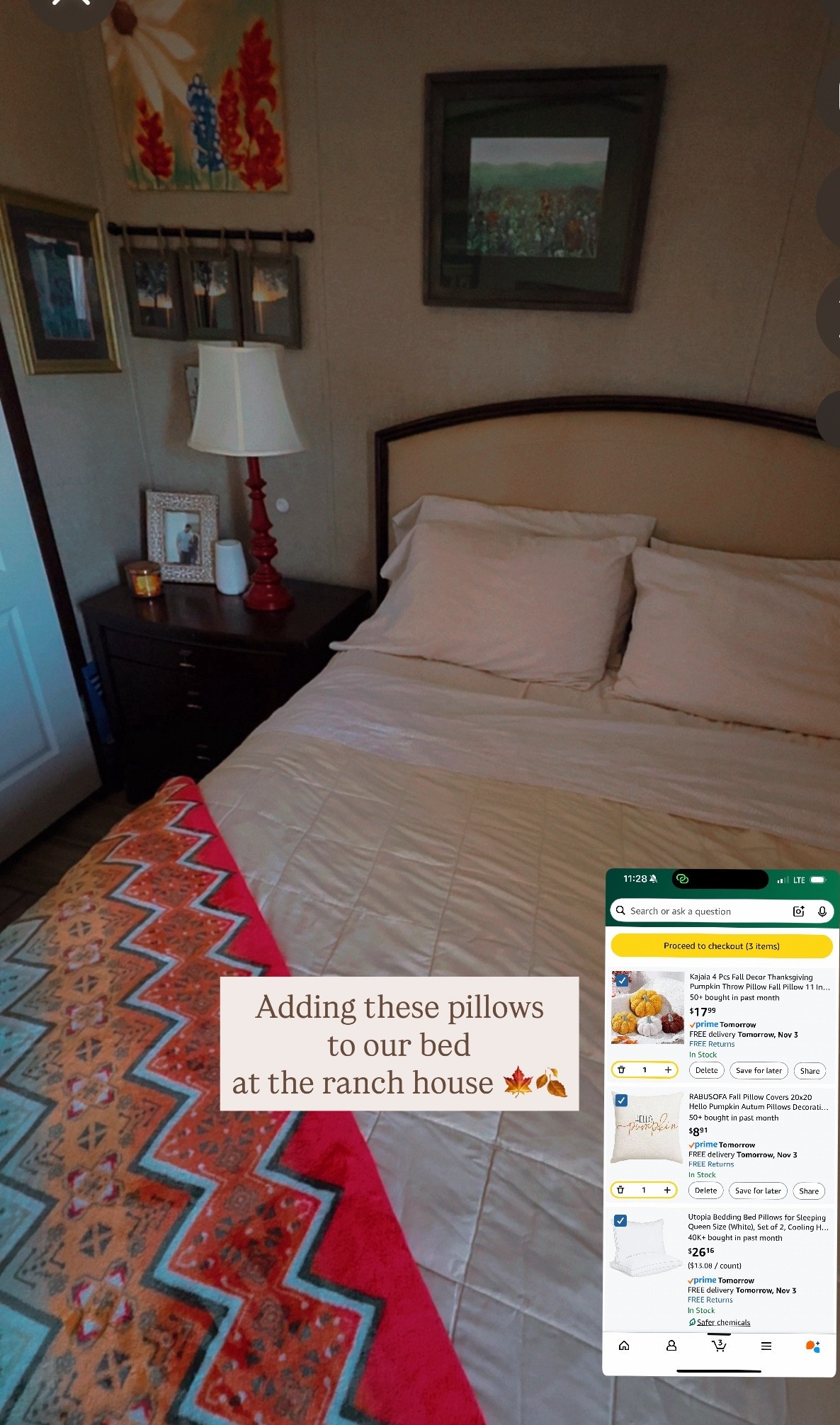 Adding these pillars to our bed at the ranch house! 

#LTKHoliday #LTKSeasonal #LTKHome