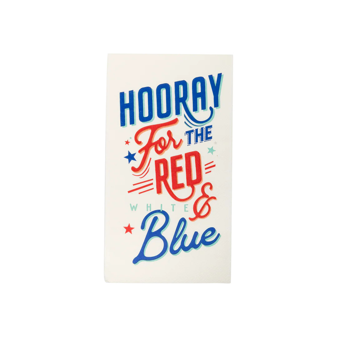 Hooray For The Red White Blue Paper Dinner Napkin | My Mind's Eye