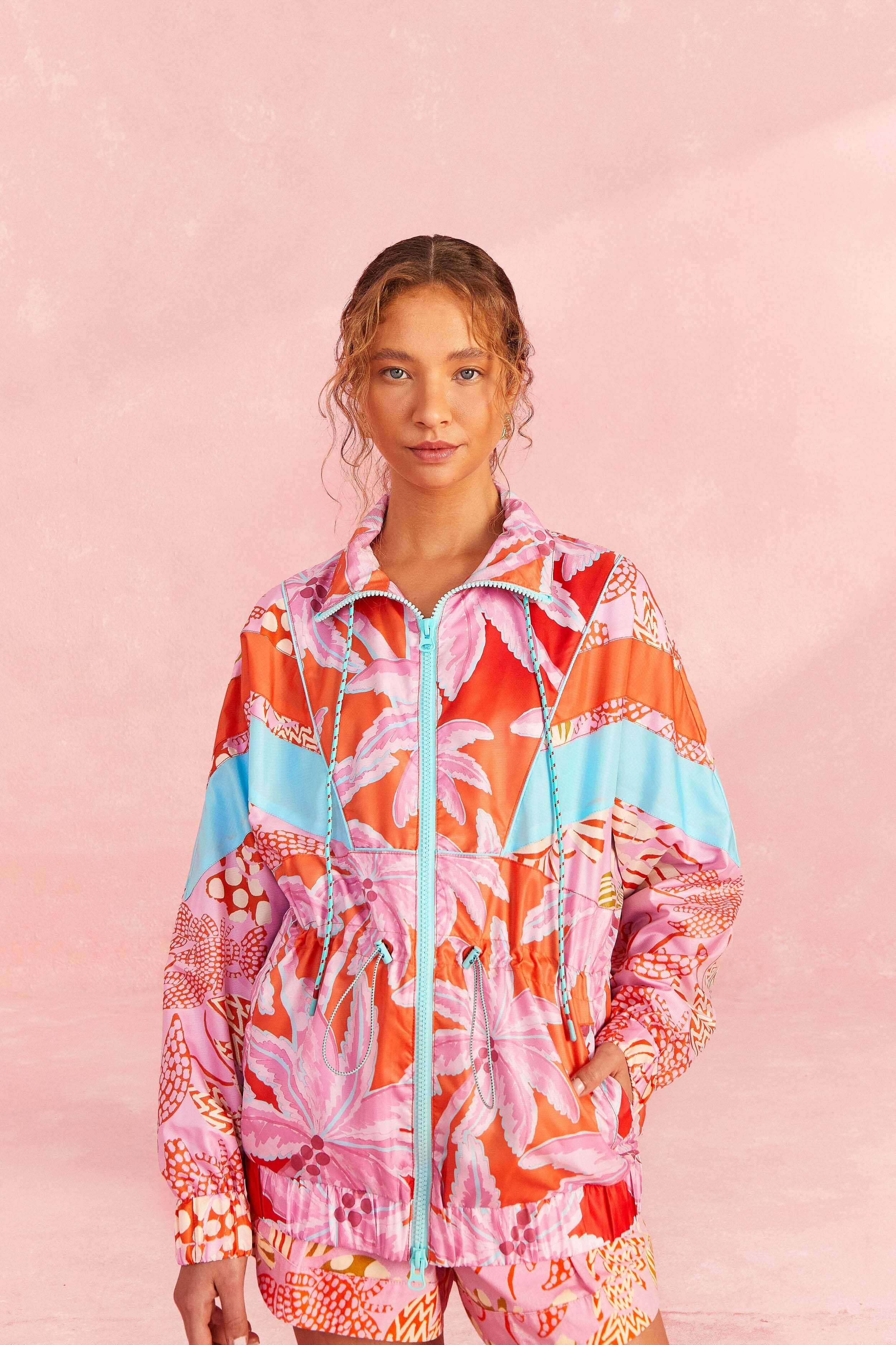 Coconut Tree Windbreaker | FarmRio (US)