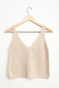 Lady Beige Knit Tank Top | Lulus (US)