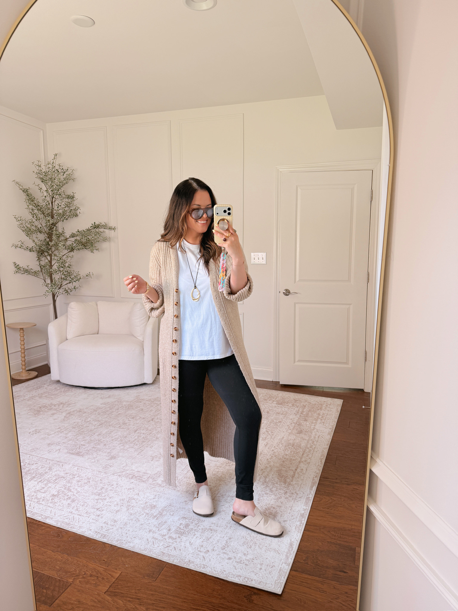 cardigan is an XL t shirt and leggings are a large 

 #LTKgrwm #LTKootd #LTKMidsize
