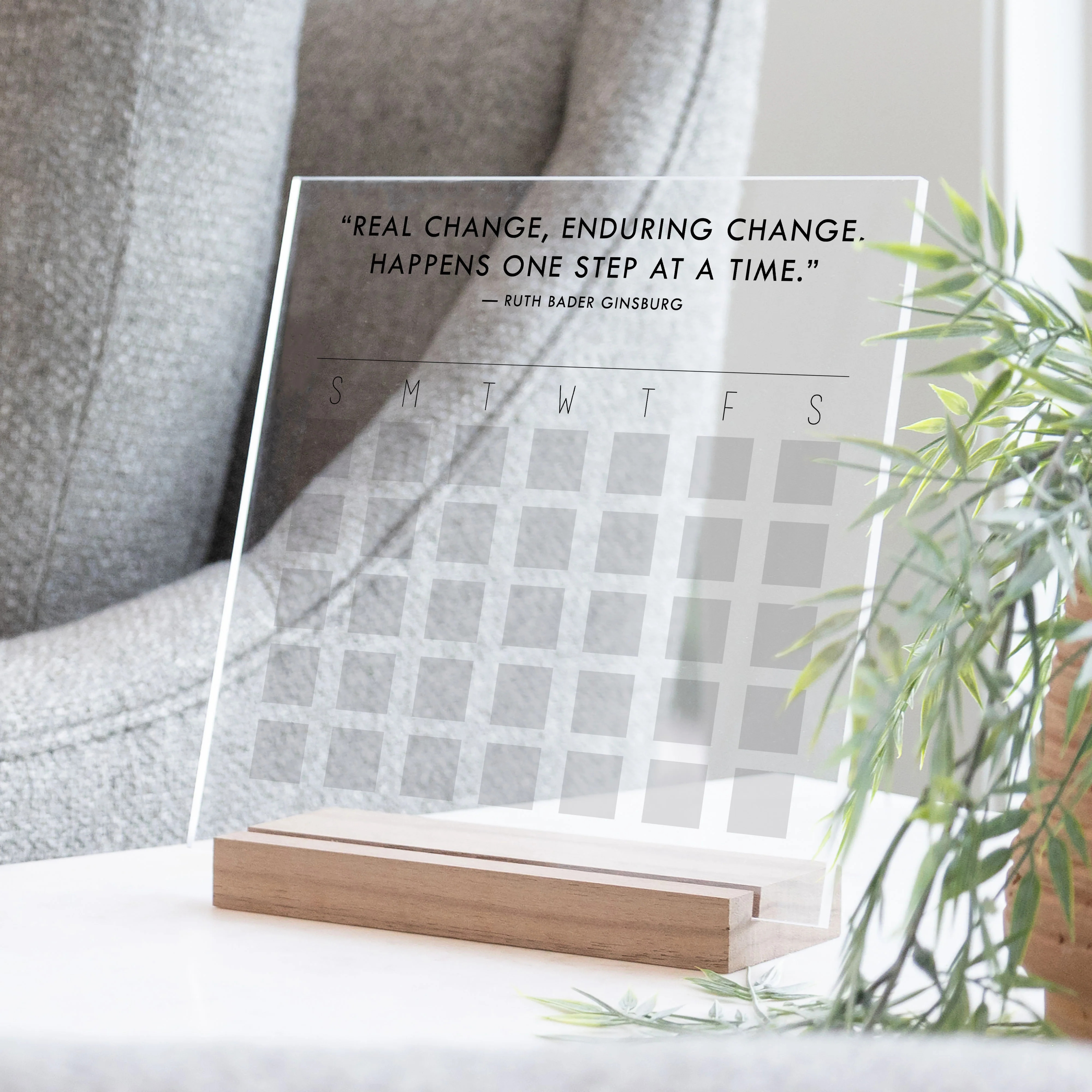 Custom Quote Acrylic Goal Tracker | Bold Style | Circle and Square Decor 